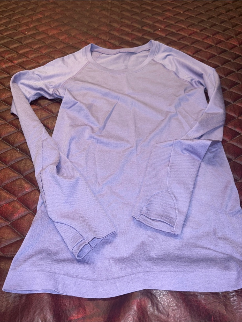 lululemon athletica Lavender Long Sleeve Tee